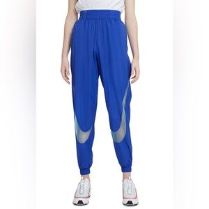 Nike Women's Royal Blue Joggers with White Accents